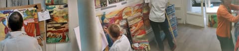 L’atelier du Mérac prépare l’expo des élèves !