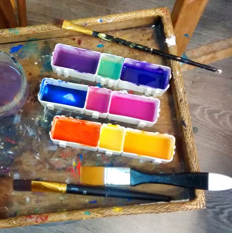 L’atelier du Mérac prépare l’expo des élèves !